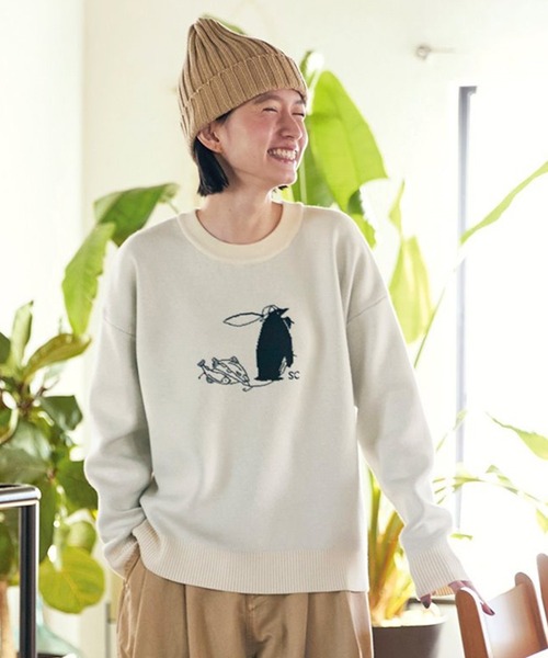 サニークラウズ フィッシャーペンギンセーター〈レディース