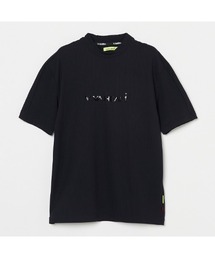 【VIVA HEART/GOLF】ナイロンテレコ半袖モックネックシャツ