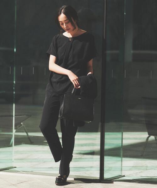 UNTITLED（アンタイトル）の「【セットアップ可/接触冷感/イージーケア】リラクミスト　2WAYブラウス（シャツ/ブラウス・レディース・ベージュ/ネイビー/ブラック/オフホワイト/チャコールグレー・00/01/02/03/04/44/46/48/50）」の10枚目の写真