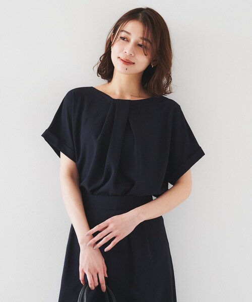 UNTITLED（アンタイトル）の「【セットアップ可/接触冷感/イージーケア】リラクミスト　2WAYブラウス（シャツ/ブラウス・レディース・ベージュ/ネイビー/ブラック/オフホワイト/チャコールグレー・00/01/02/03/04/44/46/48/50）」の21枚目の写真