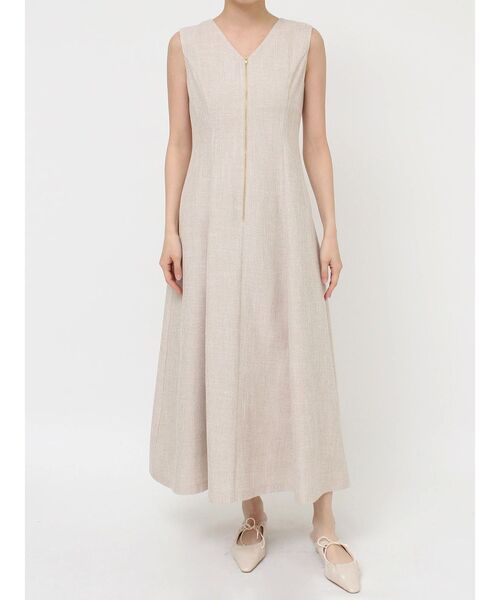 フロントZIPミックスカラーワンピース（ワンピース