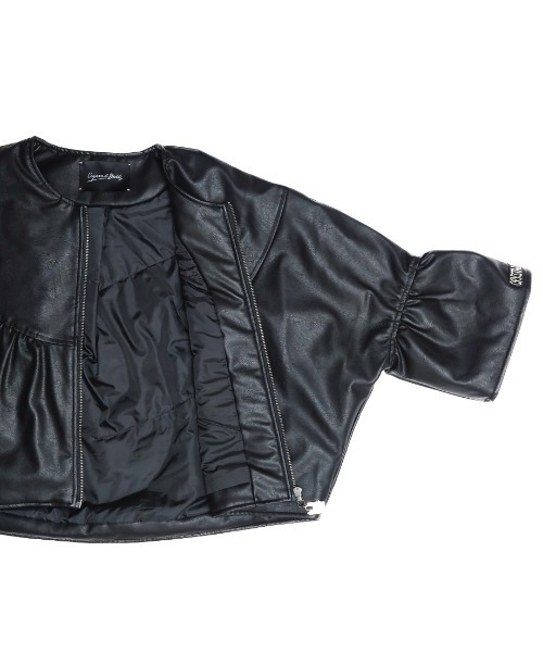 BALLのレザーハーフジャケット ssstein LEATHER ZIP SHORT JACKET・BLACK - tity