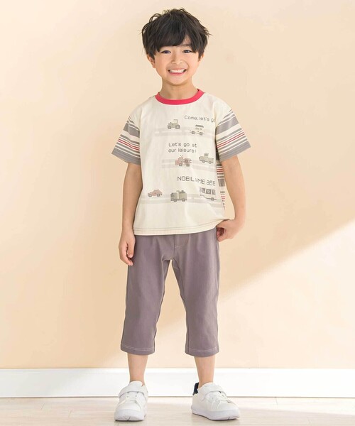 Noeil aime BeBe（ノイユエイムベベ）の「6分丈デニムニットパンツ(80~130cm)（その他パンツ・キッズ・ブルー/グレー/ベージュ・110cm/120cm/130cm）」の8枚目の写真