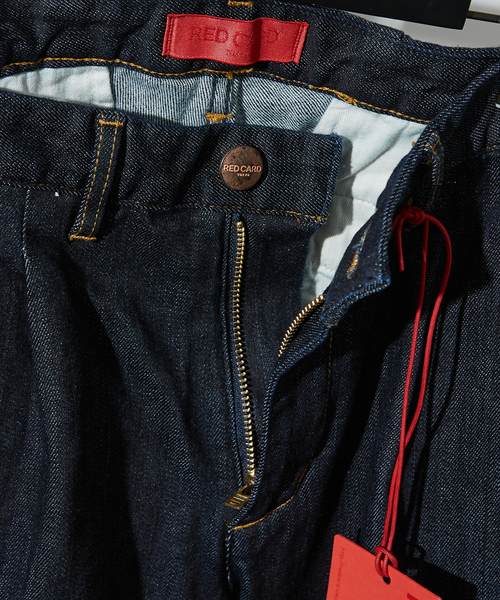 RED CARD TOKYO（レッドカード）の「【RED CARD TOKYO】Slack / デニムスラックス（デニムパンツ・メンズ・ホワイト/ダークネイビー・32/30/31/28/29）」の4枚目の写真