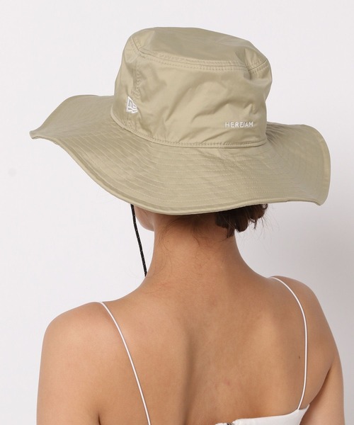 NEW ERA(ニューエラ)の「【HEREIAM】NEWERA別注/AdventureHAT WIRE in 2.0(ハット・レディース・ベージュ/ブラック・MEDIUM)」の10枚目の写真