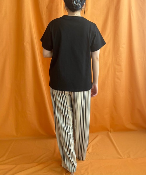 LHELBIE(レルビエ)の「温感プリントTシャツ(Tシャツ/カットソー・レディース・チャコールグレー/オフホワイト/ブラック・M)」の22枚目の写真