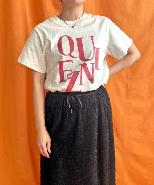 LHELBIE(レルビエ)の「温感プリントTシャツ(Tシャツ/カットソー・レディース・チャコールグレー/オフホワイト/ブラック・M)」の8枚目の写真