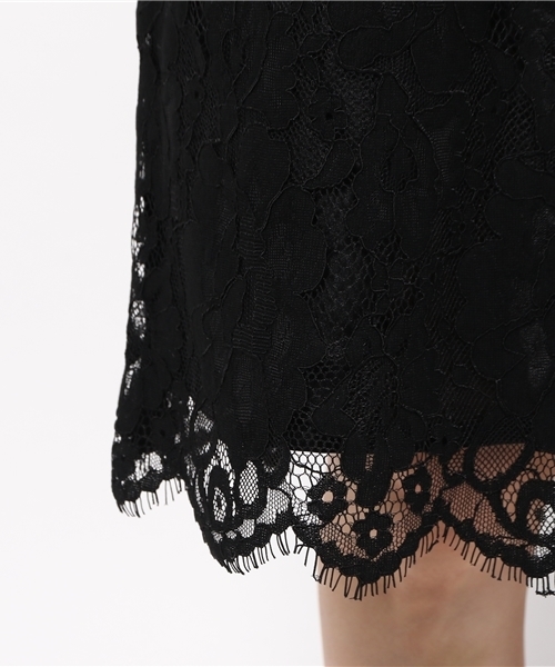 La TOTALITE（ラトータリテ）の「ツイカサイドグログランレーススカート◆（スカート・レディース・ブラック/カーキ/ブラウン・38/36）」の9枚目の写真