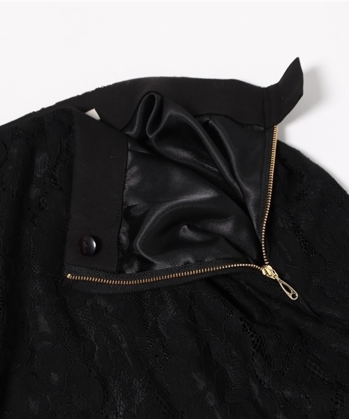 La TOTALITE（ラトータリテ）の「ツイカサイドグログランレーススカート◆（スカート・レディース・ブラック/カーキ/ブラウン・38/36）」の10枚目の写真