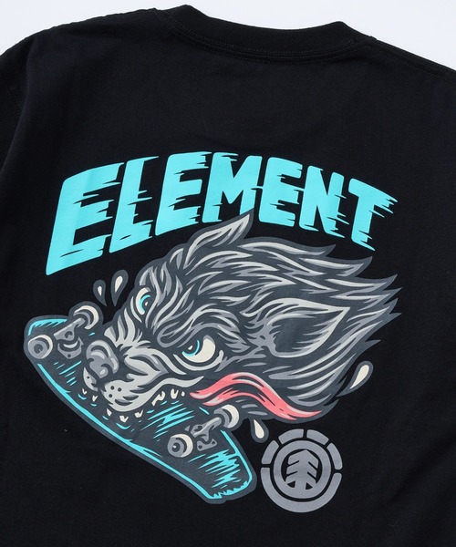 ELEMENT(エレメント)の「ELEMENT キッズ TIMBER WOLF SS YOUTH Tシャツ 【2025年春夏モデル】/エレメントキッズTIMBERコラボバックプリント半袖Tシャツ(Tシャツ/カットソー・キッズ・グリーン系その他/ブラック/ブラック×レッド・LARGE/MEDIUM/SMALL/X-LARGE)」の6枚目の写真