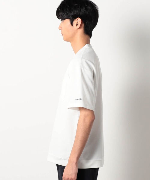 Grand PARK(グランドパーク)の「ラッセル鹿の子オーバーネックリブTシャツ(Tシャツ/カットソー・メンズ・ブラック/ネイビー/ホワイト・X-LARGE/MEDIUM/LARGE)」の6枚目の写真