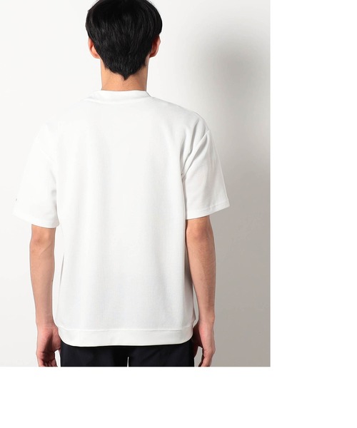 Grand PARK(グランドパーク)の「ラッセル鹿の子オーバーネックリブTシャツ(Tシャツ/カットソー・メンズ・ブラック/ネイビー/ホワイト・X-LARGE/MEDIUM/LARGE)」の5枚目の写真