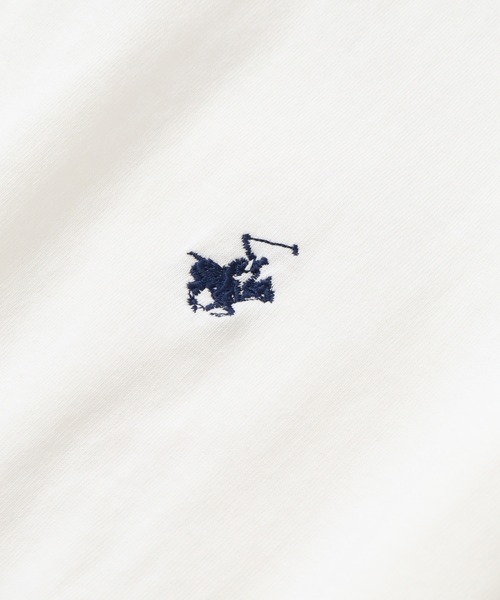BEVERLY HILLS POLO CLUB(ビバリーヒルズポロクラブ)の「【BEVERLY HILLS POLO CLUB/ビバリーヒルズポロクラブ】 ワイドスリーブTシャツ(Tシャツ/カットソー・レディース・ライトベージュ/スミクロ/オフホワイト/サックスブルー・M)」の10枚目の写真