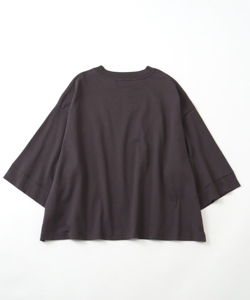 BEVERLY HILLS POLO CLUB(ビバリーヒルズポロクラブ)の「【BEVERLY HILLS POLO CLUB/ビバリーヒルズポロクラブ】 ワイドスリーブTシャツ(Tシャツ/カットソー・レディース・ライトベージュ/スミクロ/オフホワイト/サックスブルー・M)」の22枚目の写真