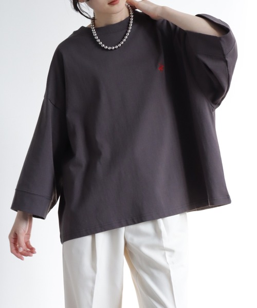 BEVERLY HILLS POLO CLUB(ビバリーヒルズポロクラブ)の「【BEVERLY HILLS POLO CLUB/ビバリーヒルズポロクラブ】 ワイドスリーブTシャツ(Tシャツ/カットソー・レディース・ライトベージュ/スミクロ/オフホワイト/サックスブルー・M)」の14枚目の写真