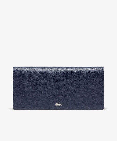 LACOSTE(ラコステ)の「シュリンクレザー ロングウォレット(財布・メンズ・ブラック/ネイビー/グリーン・FREE)」の1枚目の写真