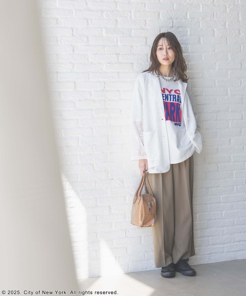 GLOBAL WORK（グローバルワーク）の「NYC＊プリントT半袖/329191（Tシャツ/カットソー・レディース・オフホワイト/チャコールグレー・MEDIUM/X-LARGE）」の12枚目の写真