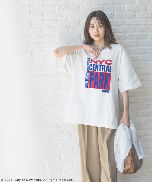 GLOBAL WORK（グローバルワーク）の「NYC＊プリントT半袖/329191（Tシャツ/カットソー・レディース・オフホワイト/チャコールグレー・MEDIUM/X-LARGE）」の17枚目の写真