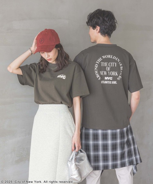 GLOBAL WORK（グローバルワーク）の「NYC＊プリントT半袖/329191（Tシャツ/カットソー・レディース・オフホワイト/チャコールグレー・MEDIUM/X-LARGE）」の21枚目の写真
