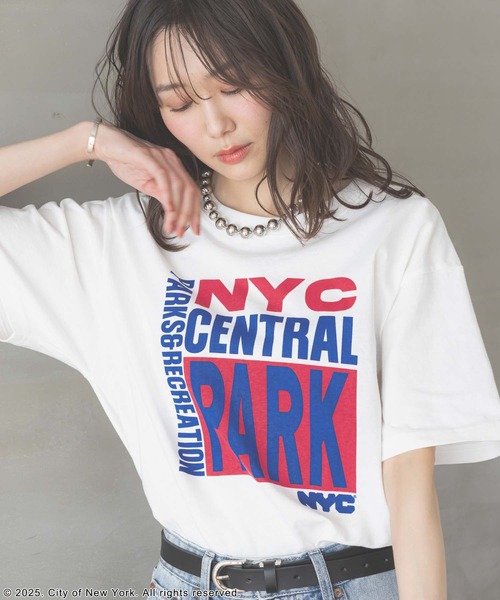 GLOBAL WORK（グローバルワーク）の「NYC＊プリントT半袖/329191（Tシャツ/カットソー・レディース・オフホワイト/チャコールグレー・MEDIUM/X-LARGE）」の6枚目の写真