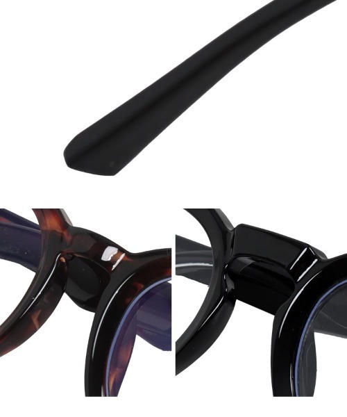 KOBE LETTUCE（コウベレタス）の「[ 春名亜美さんセレクト ]選べるフレームファッショングラス（サングラス・レディース・ブラウン系/ブラック×ブルー/ブラック×ブラック/ブラック系1/ブラック系・FREE）」の10枚目の写真