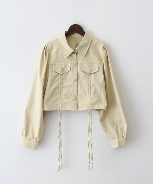 SpRay（スプレイ）の「シャーリングジャケットｘキャミワンピース（ワンピース・レディース・ブラック/アイボリー/ベージュ・FREE）」の20枚目の写真