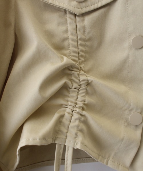 SpRay（スプレイ）の「シャーリングジャケットｘキャミワンピース（ワンピース・レディース・ブラック/アイボリー/ベージュ・FREE）」の17枚目の写真