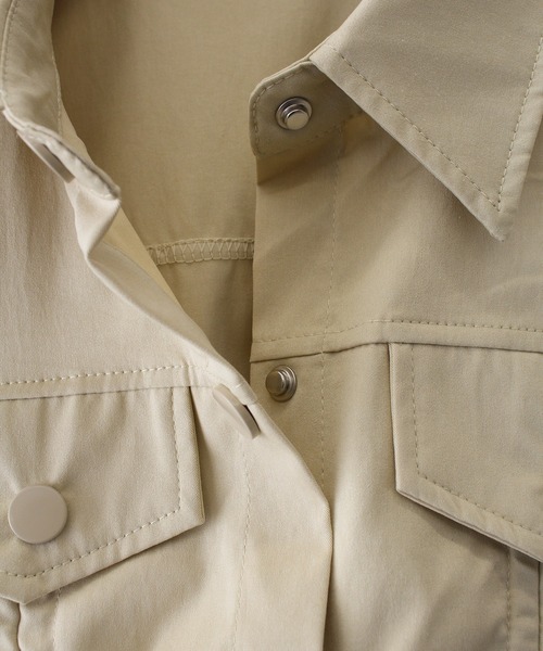 SpRay（スプレイ）の「シャーリングジャケットｘキャミワンピース（ワンピース・レディース・ブラック/アイボリー/ベージュ・FREE）」の16枚目の写真