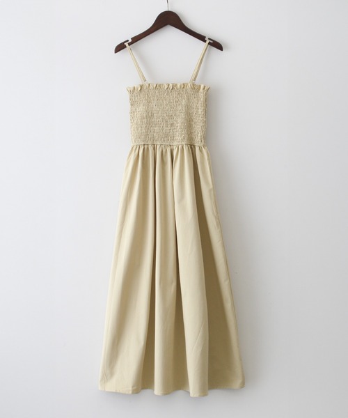 SpRay（スプレイ）の「シャーリングジャケットｘキャミワンピース（ワンピース・レディース・ブラック/アイボリー/ベージュ・FREE）」の15枚目の写真