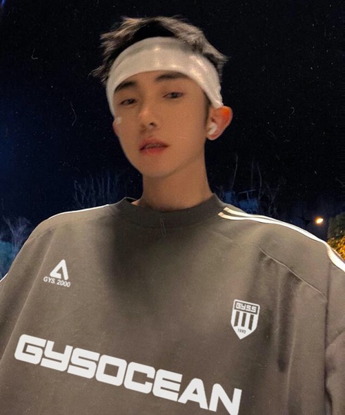 CERCA(チェルカ)の「【NOWLE】ライン柄 スポーティー ビッグ ゲームシャツ/サッカーシャツ(Tシャツ/カットソー・メンズ・グレー/ネイビー・LARGE/X-LARGE)」の11枚目の写真