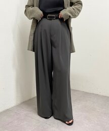 Omekashi | タックワイドスラックス(スラックス)
