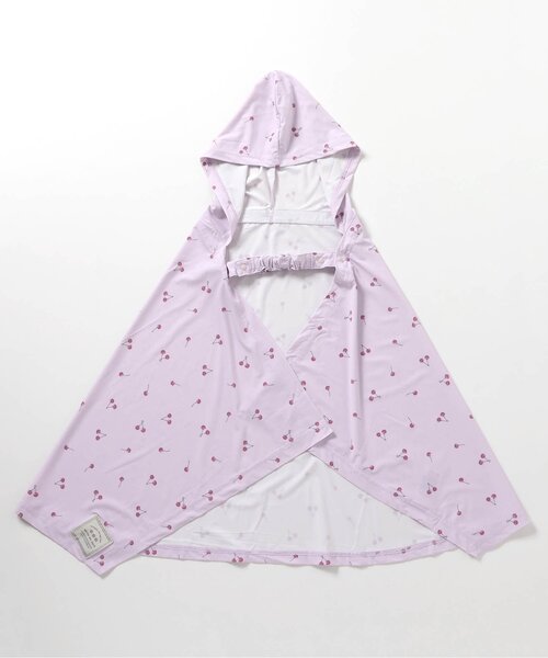 apres les cours(アプレレクール)の「【UVカット/3WAY】ひんやりマルチポンチョ(ブランケット・キッズ・ピンク/アイボリー・FREE)」の1枚目の写真