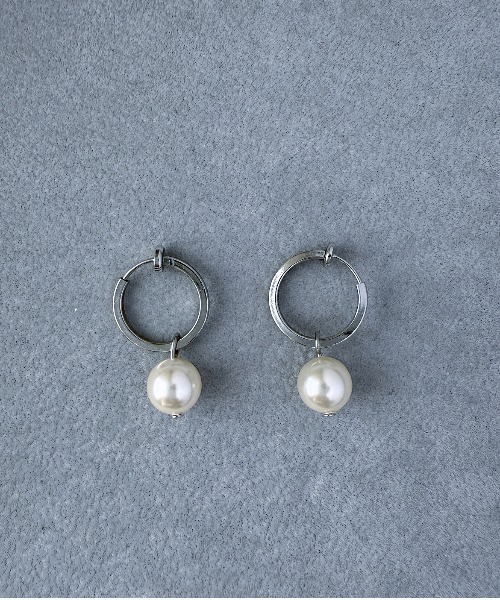 人気【ミッソマ】メルト パール ミニダブル フープ イヤリング mini hoop earring – Chérie