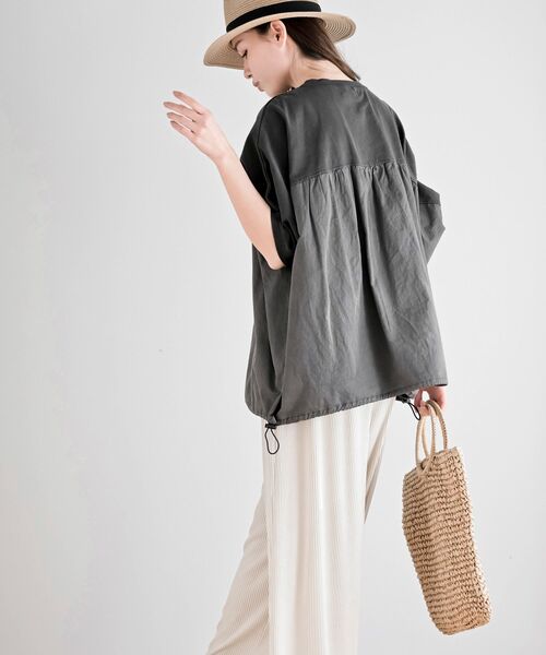 rps（アールピーエス）の「ピグメント天竺ドルマンドロストプルオーバー（その他トップス・レディース・グリーン/パープル/ブラック・フリー）」の6枚目の写真