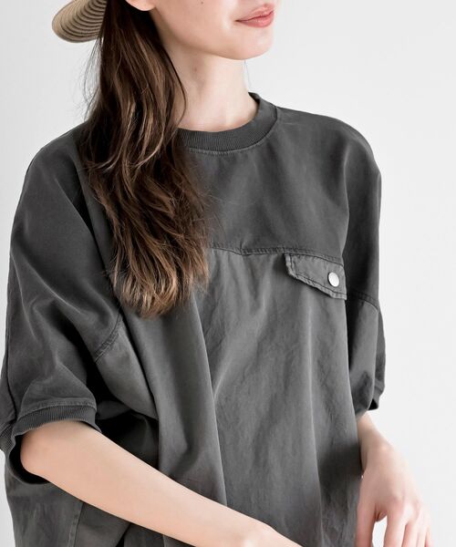 rps（アールピーエス）の「ピグメント天竺ドルマンドロストプルオーバー（その他トップス・レディース・グリーン/パープル/ブラック・フリー）」の8枚目の写真