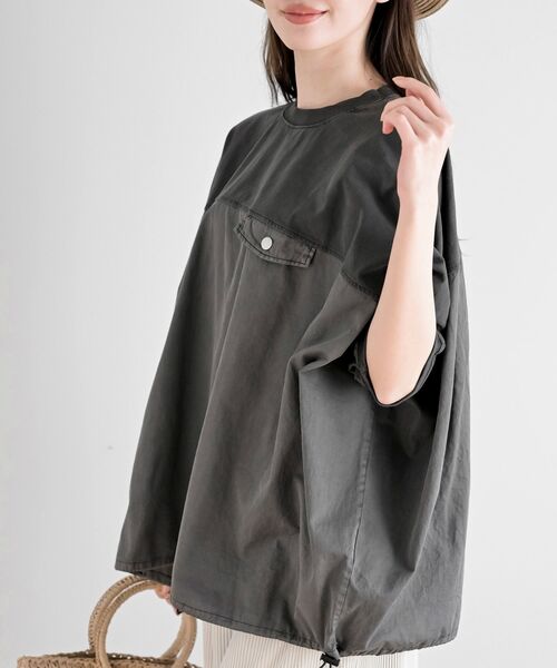 rps（アールピーエス）の「ピグメント天竺ドルマンドロストプルオーバー（その他トップス・レディース・グリーン/パープル/ブラック・フリー）」の9枚目の写真