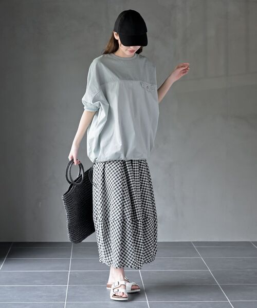 rps（アールピーエス）の「ピグメント天竺ドルマンドロストプルオーバー（その他トップス・レディース・グリーン/パープル/ブラック・フリー）」の12枚目の写真