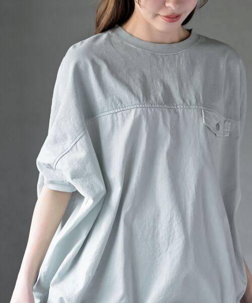 rps（アールピーエス）の「ピグメント天竺ドルマンドロストプルオーバー（その他トップス・レディース・グリーン/パープル/ブラック・フリー）」の16枚目の写真