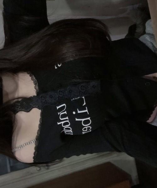 Lae(レイ)の「レースストラップロゴトップス(Tシャツ/カットソー・レディース・ホワイト/ブラック・SMALL/MEDIUM/LARGE)」の9枚目の写真