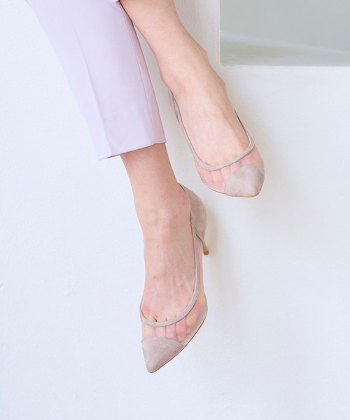 SEVEN TWELVE THIRTY(セヴントゥエルヴサーティー)の「LovelyWalkプラス チュールコンビパンプス(パンプス・レディース・ベージュ系その他/マルチ/ブラック/パイソン・22cm/22.5cm/23cm/23.5cm/24cm/24.5cm)」の10枚目の写真