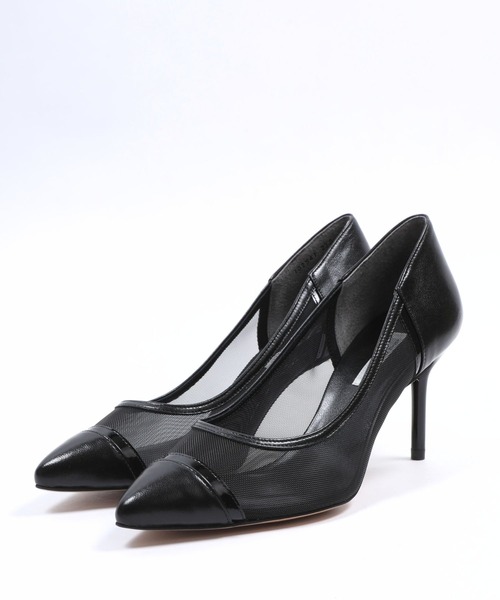 SEVEN TWELVE THIRTY(セヴントゥエルヴサーティー)の「LovelyWalkプラス チュールコンビパンプス(パンプス・レディース・ベージュ系その他/マルチ/ブラック/パイソン・22cm/22.5cm/23cm/23.5cm/24cm/24.5cm)」の5枚目の写真