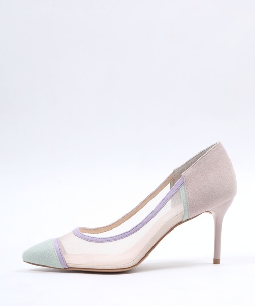 SEVEN TWELVE THIRTY(セヴントゥエルヴサーティー)の「LovelyWalkプラス チュールコンビパンプス(パンプス・レディース・ベージュ系その他/マルチ/ブラック/パイソン・22cm/22.5cm/23cm/23.5cm/24cm/24.5cm)」の21枚目の写真