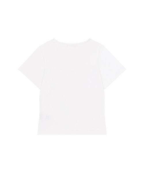 Honey Cinnamon(ハニーシナモン)の「デコルテ空きレースアップミニT(Tシャツ/カットソー・レディース・ピンク/ホワイト・FREE)」の10枚目の写真