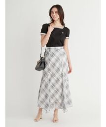 CELFORD | シアーチェックナロースカート(スカート)