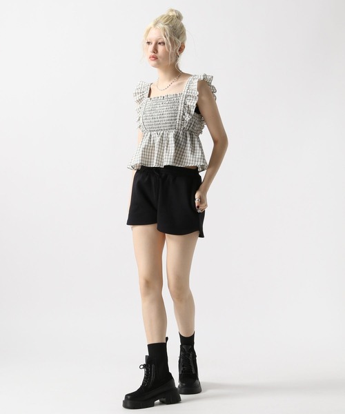 FOREVER 21（フォーエバー トゥエンティーワン）の「【2025SS】スウェットショートパンツ（スウェットパンツ・レディース・グレー/ブルー/ブラック・SMALL/MEDIUM）」の6枚目の写真