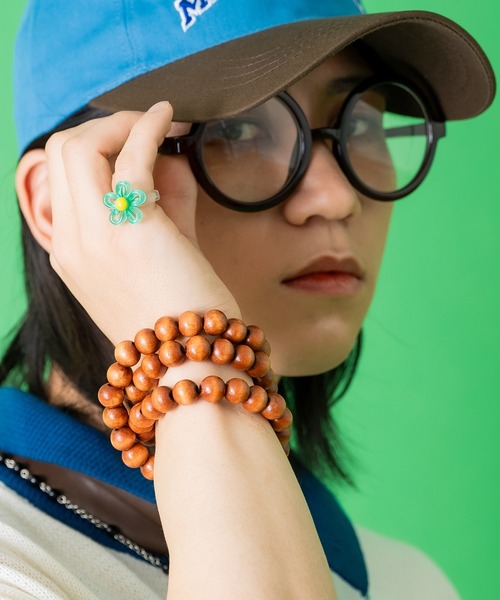 an meets zakka(アンミツザッカ)の「an meets zakka アートフラワーレジンリング(15号)(リング・レディース・ブルー/イエロー系2/クリア/オレンジ/グリーン/ピンク・15号)」の9枚目の写真