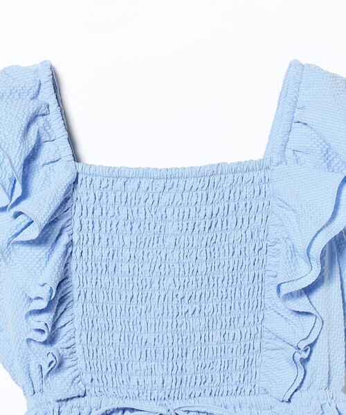 Ray BEAMS（レイビームス）の「シャーリング ヨーク ラッフル スリーブ ブラウス（シャツ/ブラウス・レディース・ブラック/サックスブルー/ホワイト・ONE SIZE）」の14枚目の写真