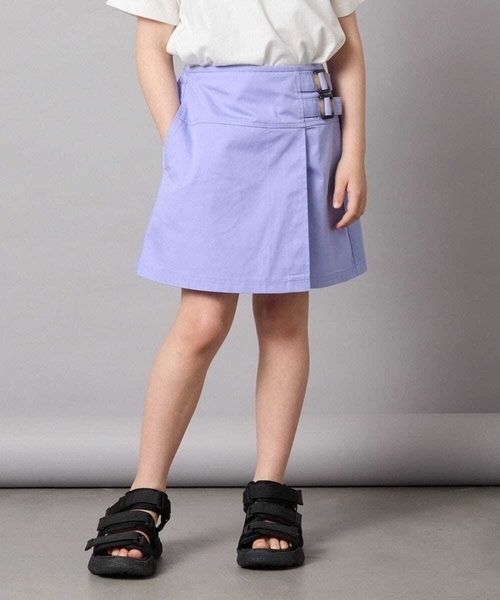 a.v.v（アーヴェヴェ）の「【接触冷感/ジメジメ対策】[140-150]サイドベルトキュロット（その他パンツ・キッズ・ブルー/ライラック/ブラック・150/140）」の13枚目の写真