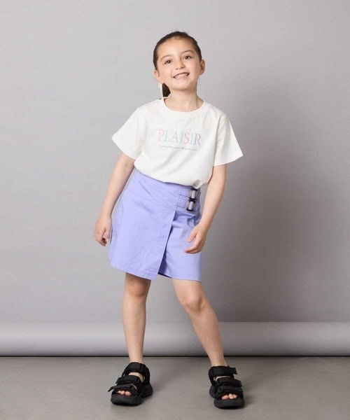 a.v.v（アーヴェヴェ）の「【接触冷感/ジメジメ対策】[140-150]サイドベルトキュロット（その他パンツ・キッズ・ブルー/ライラック/ブラック・150/140）」の19枚目の写真