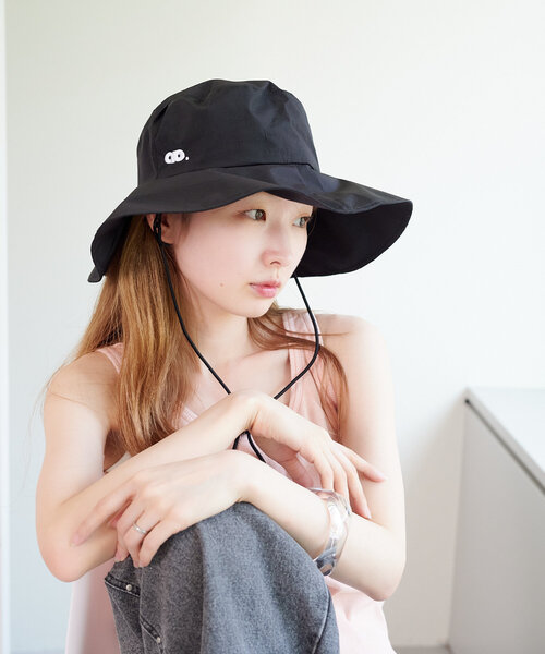 Kastane（カスタネ）の「ナイロンサファリハット（キャップ・レディース・ブラック/グレー・FREE）」の4枚目の写真